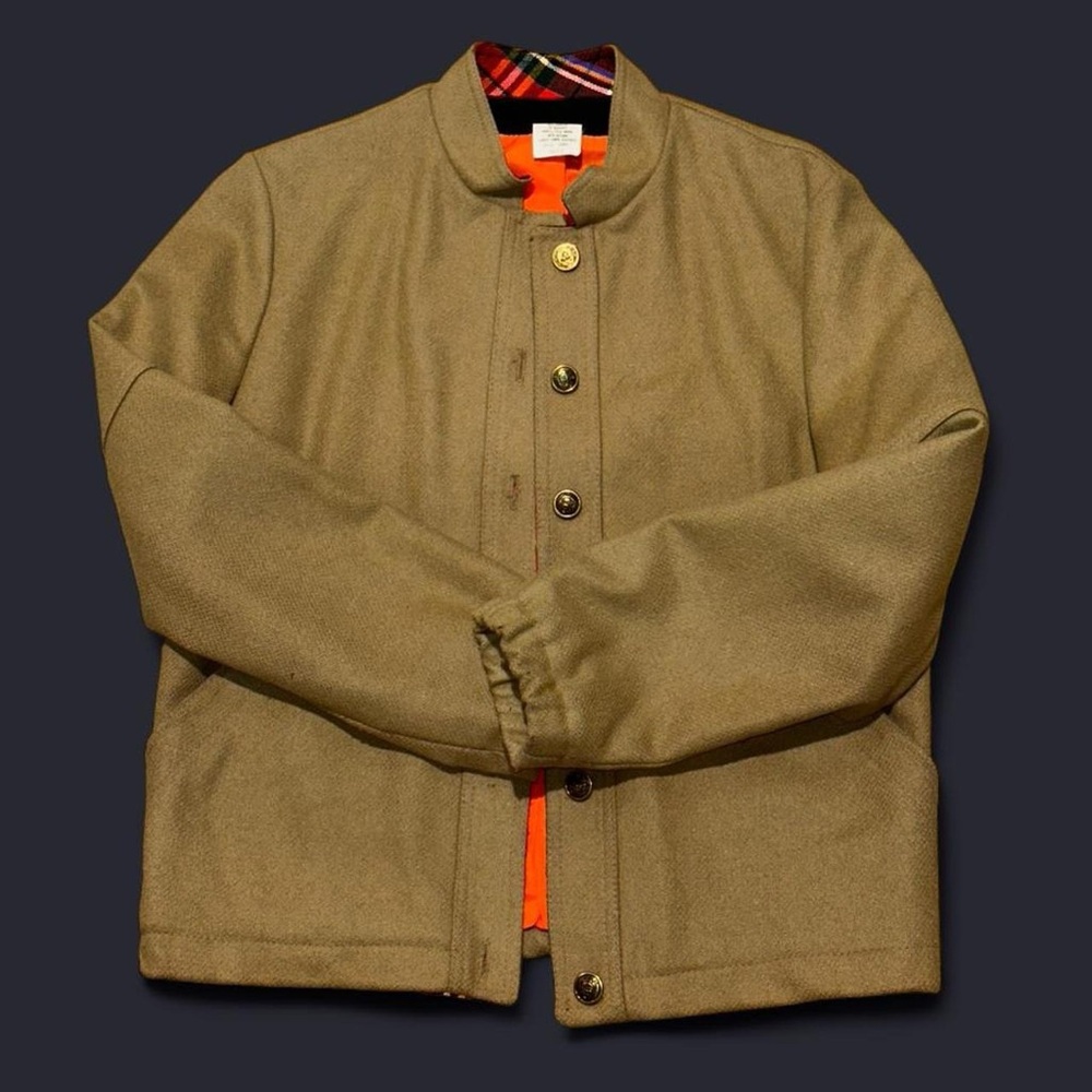 Vintage 50s Wool Field Jacket in Tan Women’s Size Small